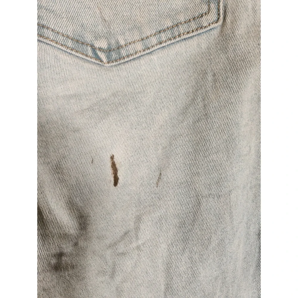 Pull and Bear Jeans Women's 39X32 (Tag EUR 48 MEX 38) Blue Skinny STAIN‎